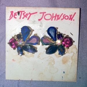 Gorgeous Betsey Johnson Rhinestone Earrings!